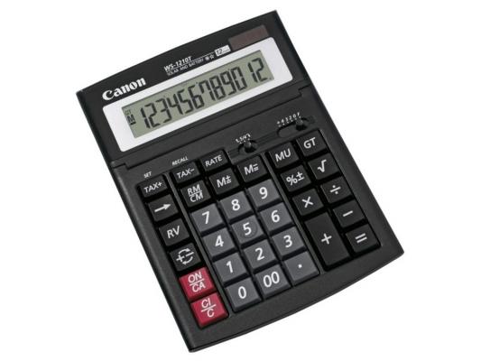 Калькулятор Canon WS-1210T 12 разряда настольный регулируемый наклон дисплея черный