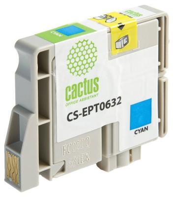 Струйный картридж Cactus CS-EPT0632 голубой для Epson Stylus C67/C87/CX37000