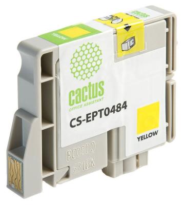 Струйный картридж Cactus CS-EPT0484 желтый для Epson Stylus Photo R200/R220