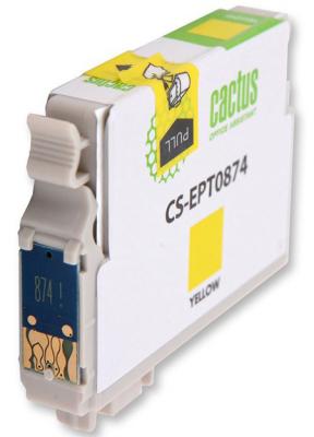 Струйный картридж Cactus CS-EPT0874 желтый для Epson Stylus Photo R1900 1170стр.