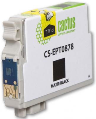 Струйный картридж Cactus CS-EPT0878 черный для Epson Stylus Photo R1900 530стр.
