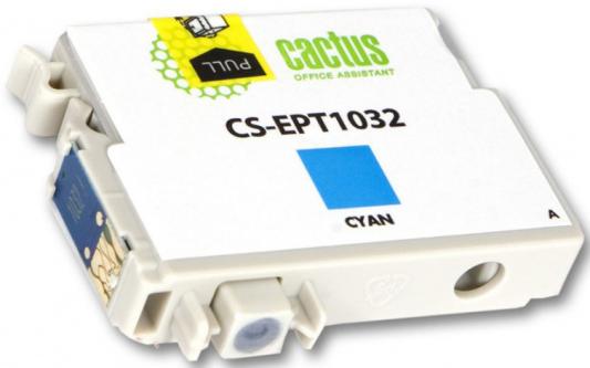 Струйный картридж Cactus CS-EPT1032 голубой для Epson Stylus Office T1100/TX510/TX510fn/TX550/TX550w 820стр.