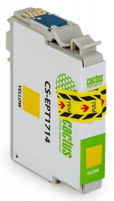 Струйный картридж Cactus CS-EPT1714 желтый для Epson Expression Home XP-33/103/203/207/303/306/403/406