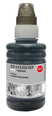 Чернила Cactus CS-I-CLI521GY для Canon PIXMA MP540/ MP550/ MP620/ MP630/ MP640 100мл серый