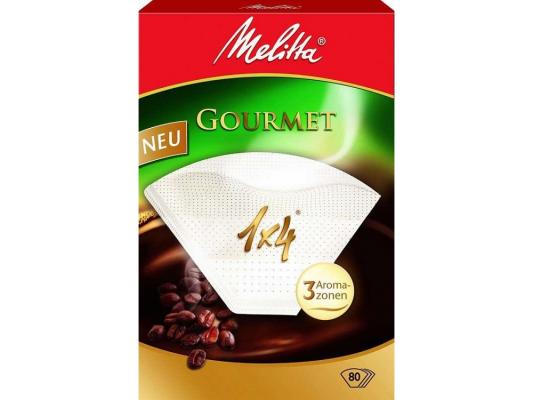 Фильтры бумажные Melitta Gourmet коричневый 1х4/80шт