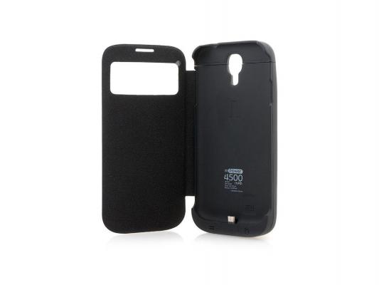 Чехол с аккумулятором Gmini mPower Case MPCS45F Black для Galaxy S4 4500mAh Flip cover