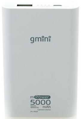 Портативное зарядное устройство Gmini mPower iSeries MPB5030 White 5000mAh