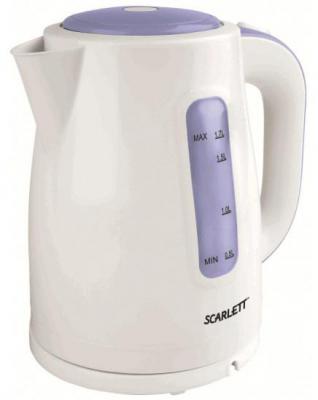 Чайник Scarlett SC-EK18P05 2200 Вт белый фиолетовый 1.7 л пластик