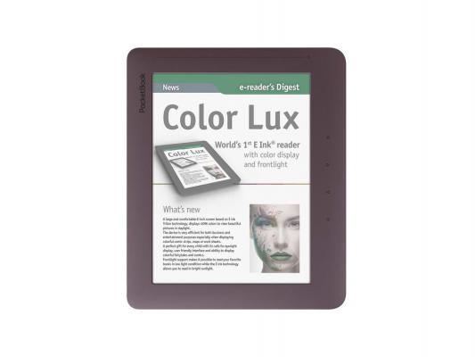 Электронная книга PocketBook 801 Color Lux 8" E-Ink 600x800 800Mhz 256Mb 4Gb черный-коричневый