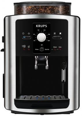 Кофемашина Krups Espresseria Automatic EA8010PE 1.8л серебристый/черный