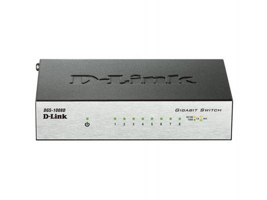 Коммутатор D-LINK DGS-1008D 8 портов 10/100/1000Mbps