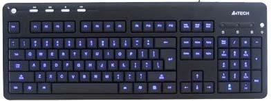 Клавиатура A4TECH KD-126-2 USB черный белая подсветка