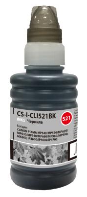 Чернила Cactus CS-I-CLI521BK для CANON PIXMA MP540/ MP550/ MP620/ MP630/ MP640 100мл черный
