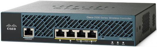 Контроллер точек доступа Cisco AIR-CT2504-5-K9 802.11acbgn 2.4 ГГц 4xLAN серый