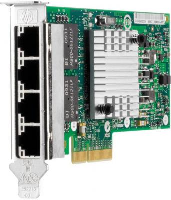 Серверный сетевой адаптер HP NC365T 4хRJ-45 10/100/1000 Мбит/с 593722-B21