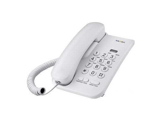 Телефон проводной Texet ТХ-212 светло-серый