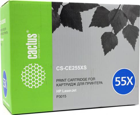 Тонер-картридж Cactus CSP-CE255X PREMIUM для HP P3011/P3015 черный 13000стр