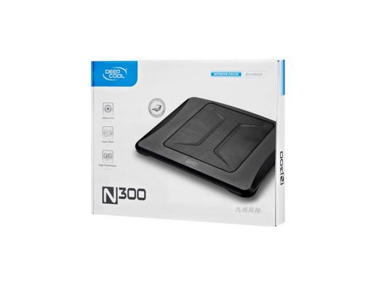 Подставка для ноутбука 15.6" Deepcool N300  340x266x57mm 1xUSB 558g 23dB черный