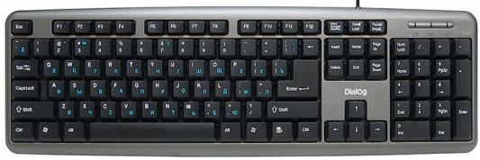 Клавиатура Dialog Standart KS-020U USB черный серый