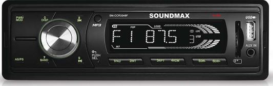 

Автомагнитола Soundmax SM-CCR3048F бездисковая USB MP3 FM RDS SD MMC 1DIN 4x45Вт черный
