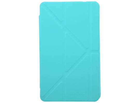 Чехол IT BAGGAGE для планшета SAMSUNG Galaxy Tab4 8" Hard case искусственная кожа бирюзовый с тонированной задней стенкой ITSSGT4801-6
