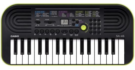 Синтезатор Casio SA-46 32 мини-клавиши 5 ударных пэдов зеленый
