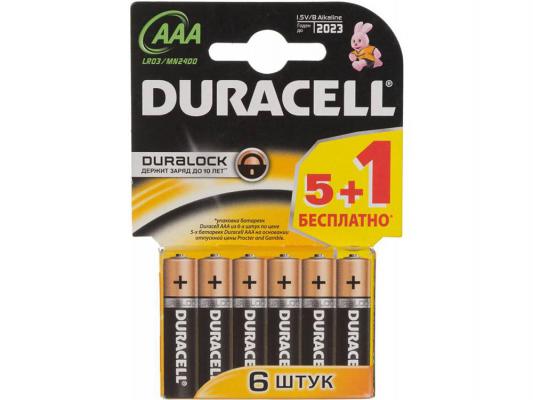 Батарейки Duracell LR03-6BL AAA 6 шт