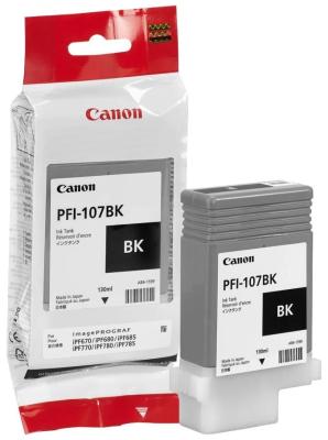 Картридж Canon PFI-107 BK для iPF680/685/780/785 130мл черный 6705B001