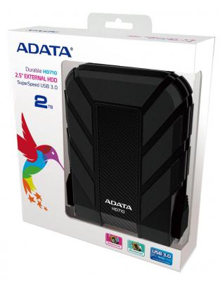 Внешний жесткий диск 2.5" USB3.0 2Tb A-Data AHD710-2TU3-CBK черный