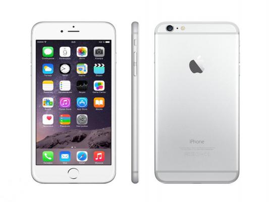 Смартфон Apple iPhone 6 Plus серебристый 5.5" 128 Гб GPS Wi-Fi NFC LTE MGAE2RU/A