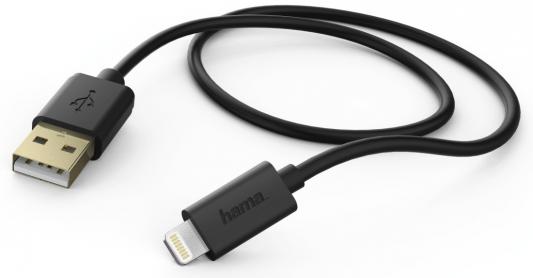 Кабель Hama H-102094 USB A - Apple Lightning m-m для Apple iPhone 5 1.5 м черный
