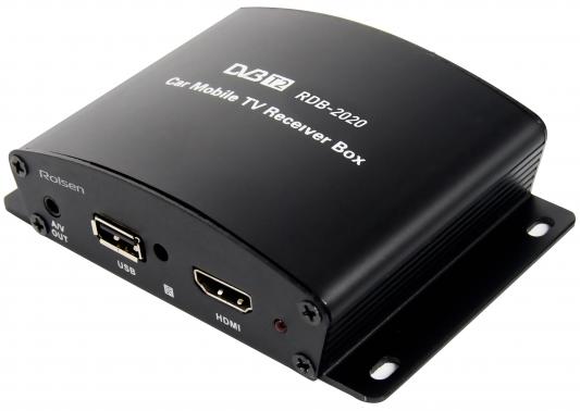 Тюнер цифровой DVB-T2 Rolsen RDB-2020 черный USB