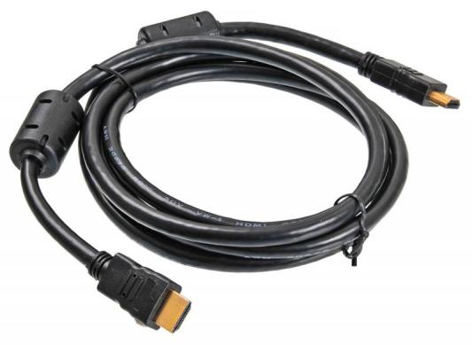 Кабель HDMI 1.8м BURO HDMI-19M/19M-1.8M-MG круглый черный