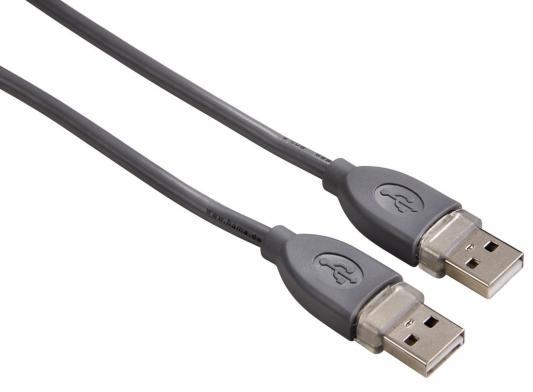 Кабель соединительный USB 2.0 AM-AM 1.8м Hama H-39664 серый