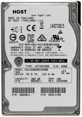 Жесткий диск для ноутбука 2.5" 300Gb 10000rpm 64Mb cache Hitachi Ultrastar SAS HUC109030CSS600