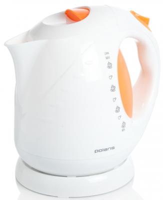 Чайник Polaris PWK2013C 2000 Вт белый оранжевый 2 л пластик