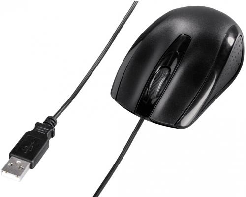 Мышь проводная HAMA AM-5400 чёрный USB 86560