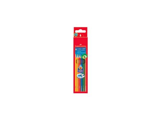 Набор цветных карандашей Faber-Castell Grip 2001 6 шт акварельные 112406
