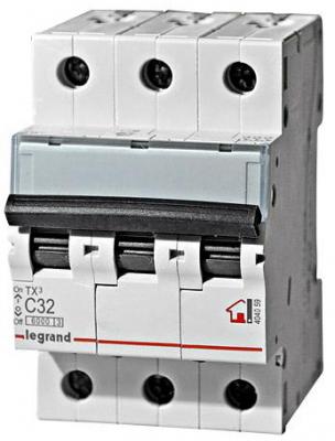 Автоматический выключатель Legrand TX 6000 6кА тип C 3П 400В 50А 404061