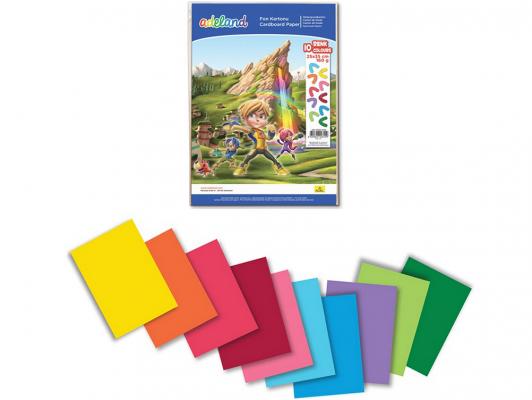 Набор цветного картона Adel 434-3030-000 от 3 лет 25х35см 10 цветов 10 листов