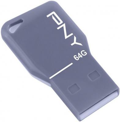 Флешка USB 64GB PNY Key Attache FDU64GBKEYGRY-EF серый