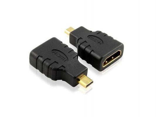 Переходник HDMI(f)- microHDMI(m) Greenconnect поворотные коннекторы GC-CVM401