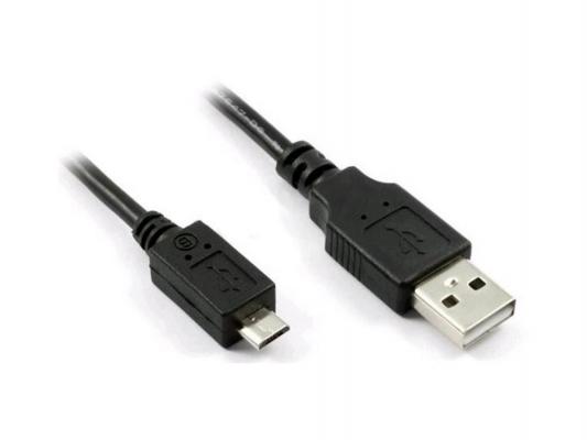 Кабель USB 2.0 A-micro B 1.0м экранированный черный Greenconnect GC-UA2MCB1-1.0m