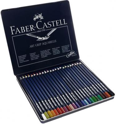 Карандаши акварельные Faber-Castell Art Grip Aquarelle 24 шт 17.5 см акварельные