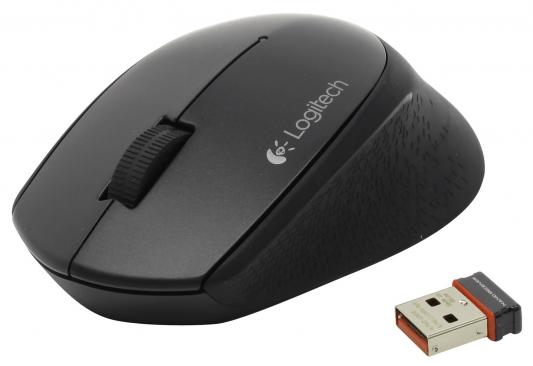 Мышь беспроводная Logitech Mouse M280 чёрный USB