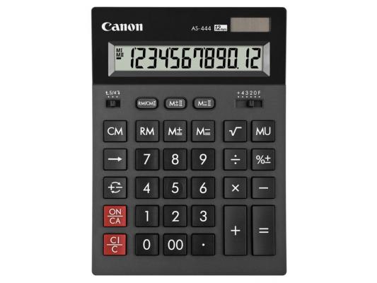 Калькулятор Canon AS-444 HB 12 разряда черный