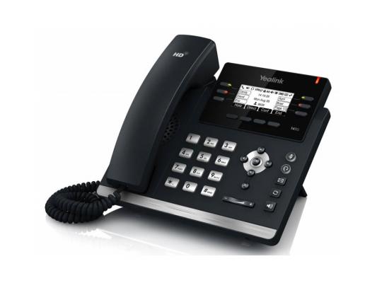 Телефон IP Yealink SIP-T42G 12 SIP-аккаунтов 2x10/100/1000Mbps 2.7" LCD PoE BLF BLA