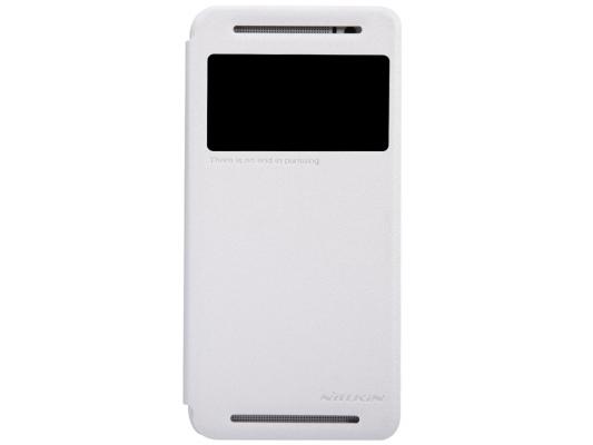Чехол Nillkin Sparkle Leather Case для HTC One E8 белый