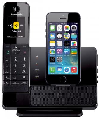Радиотелефон DECT Panasonic KX-PRL260RUB с док-станцией для Apple iPhone черный