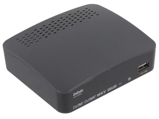 Тюнер цифровой DVB-T2 BBK SMP129HDT2 темно-серый